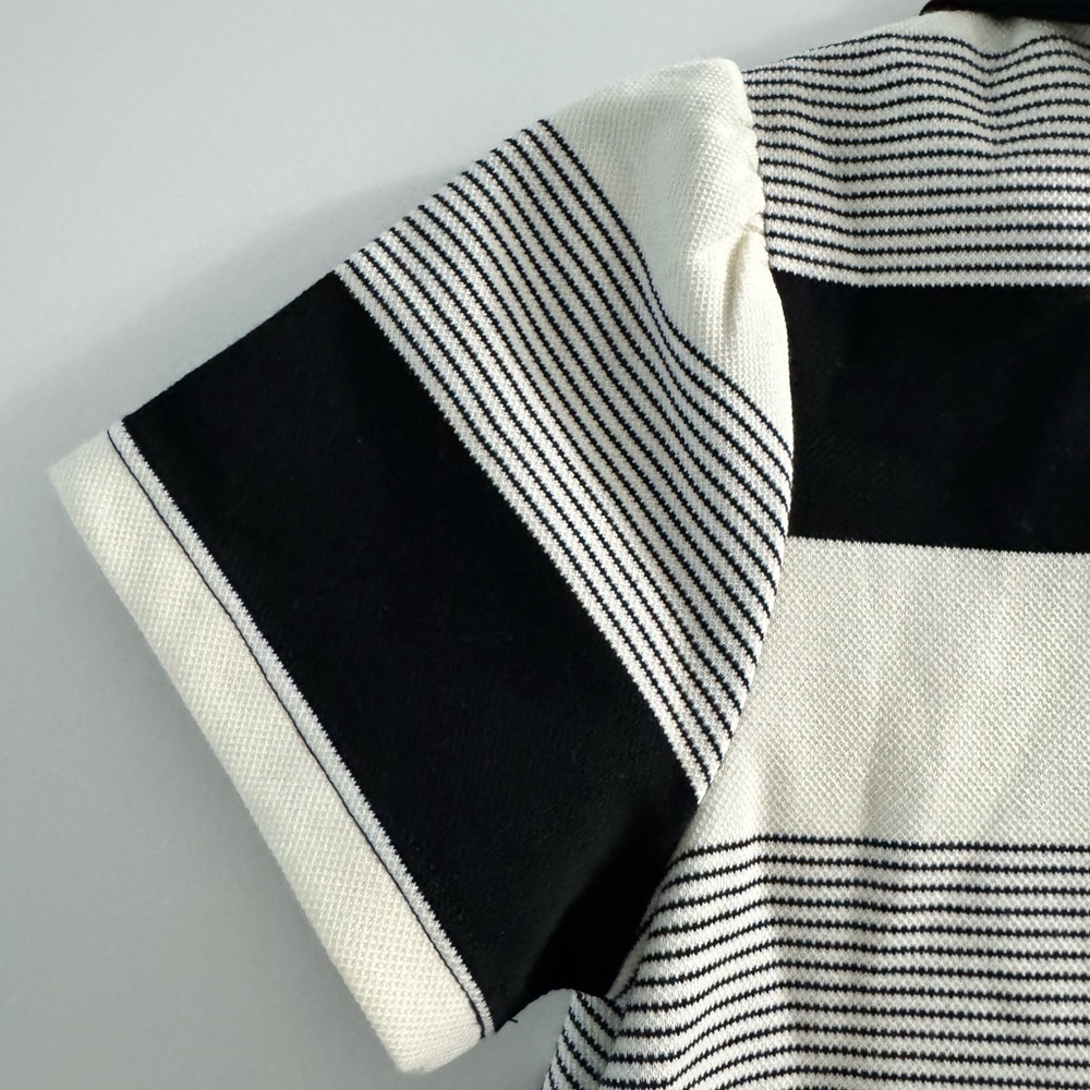 Girls NWT Casual Polo Style Striped Collared Dress with Cactus Patch Size 8-10 - Picture 6 of 16